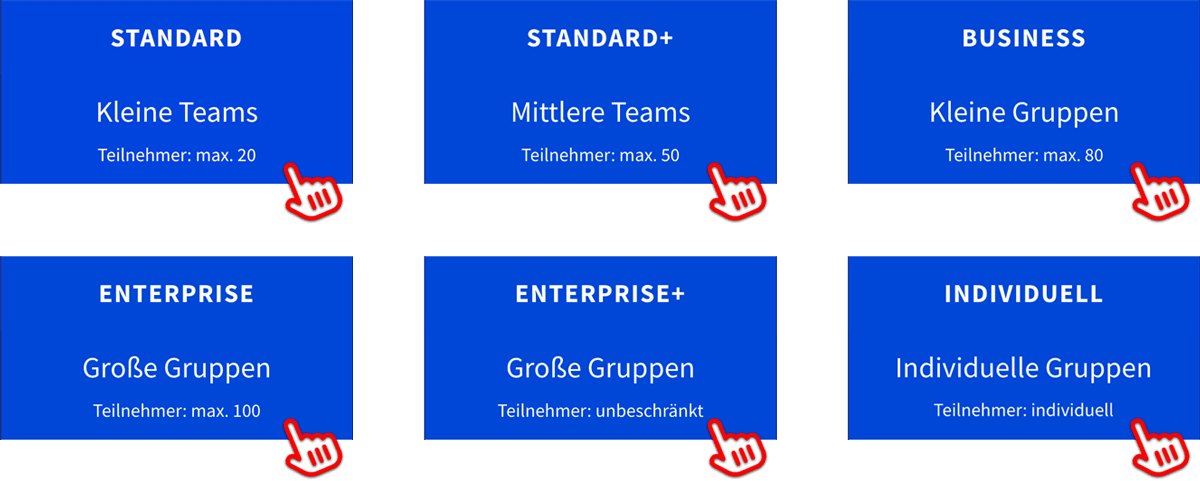 BigBlueButton Preispaket Übersicht